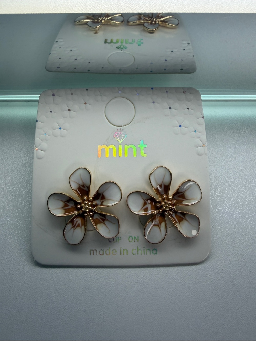Floral earrings